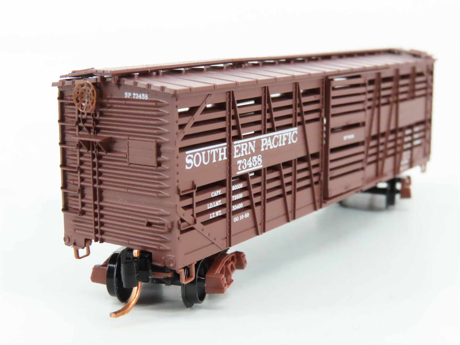 N Scale Micro-Trains MTL 03500251 SP Southern Pacific 40' Stock Car 73458 RTR