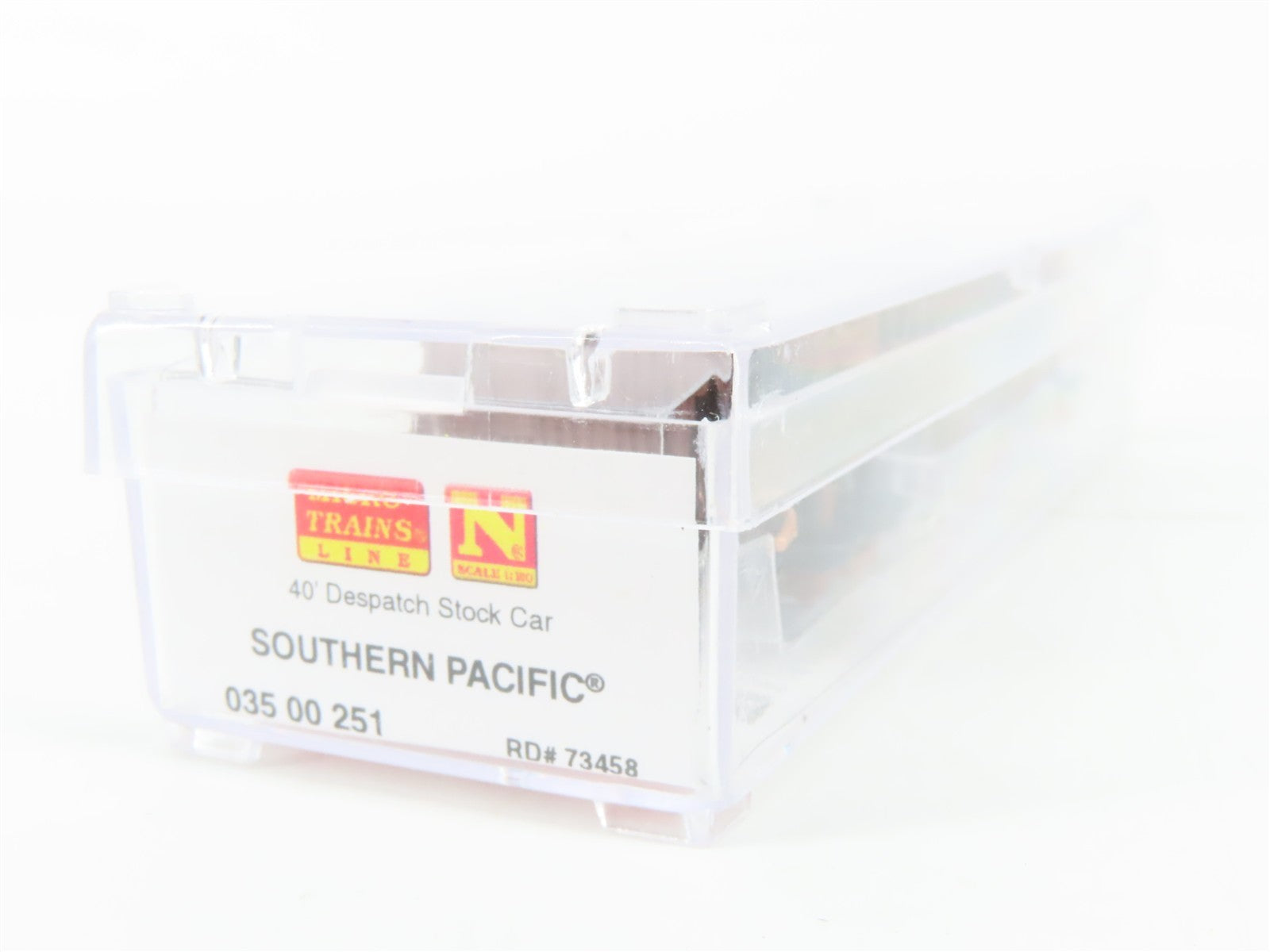 N Scale Micro-Trains MTL 03500251 SP Southern Pacific 40' Stock Car 73458 RTR