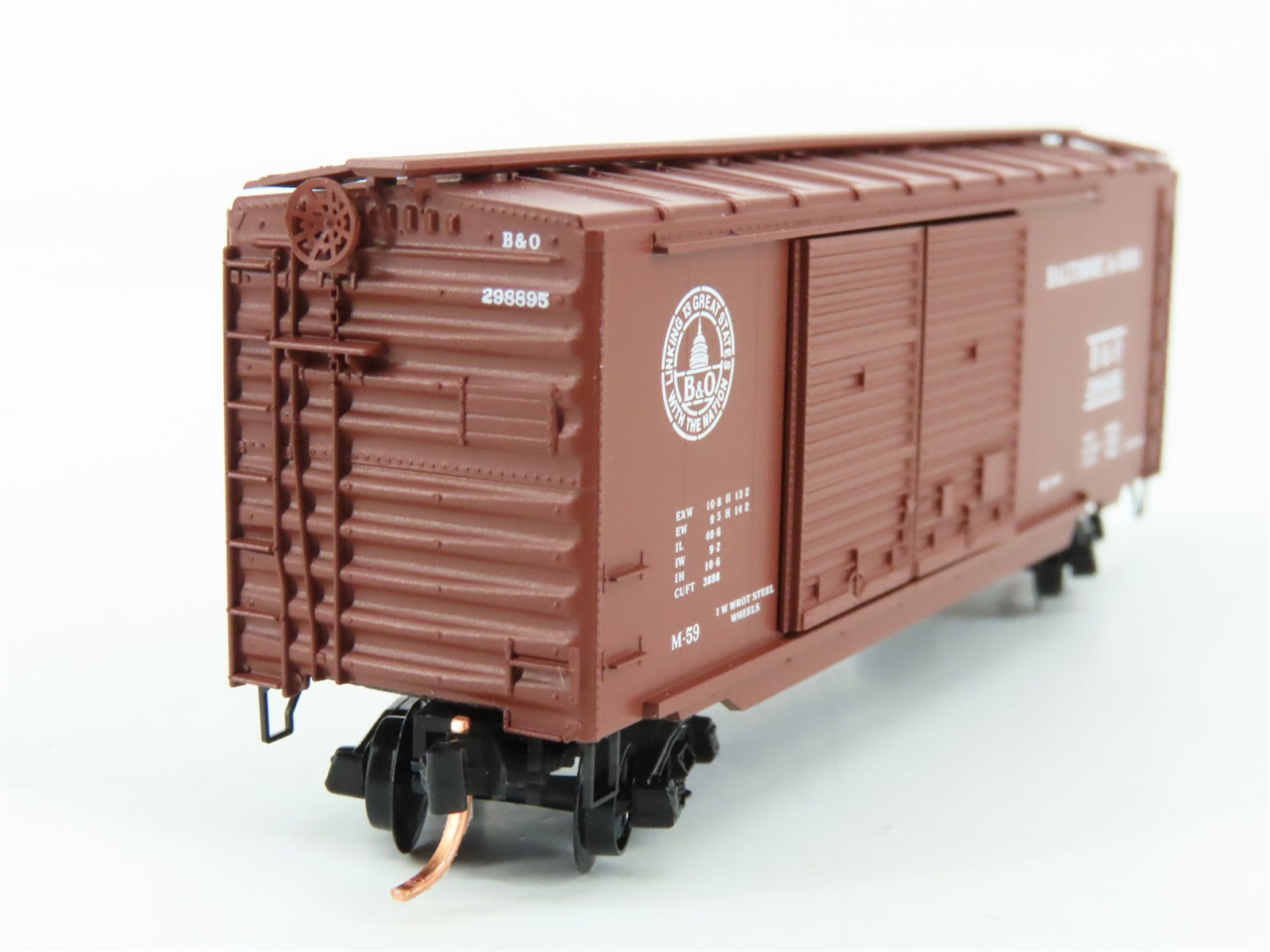 N Scale Micro-Trains MTL 23040 B&O Baltimore & Ohio 40' Box Car 298895 RTR