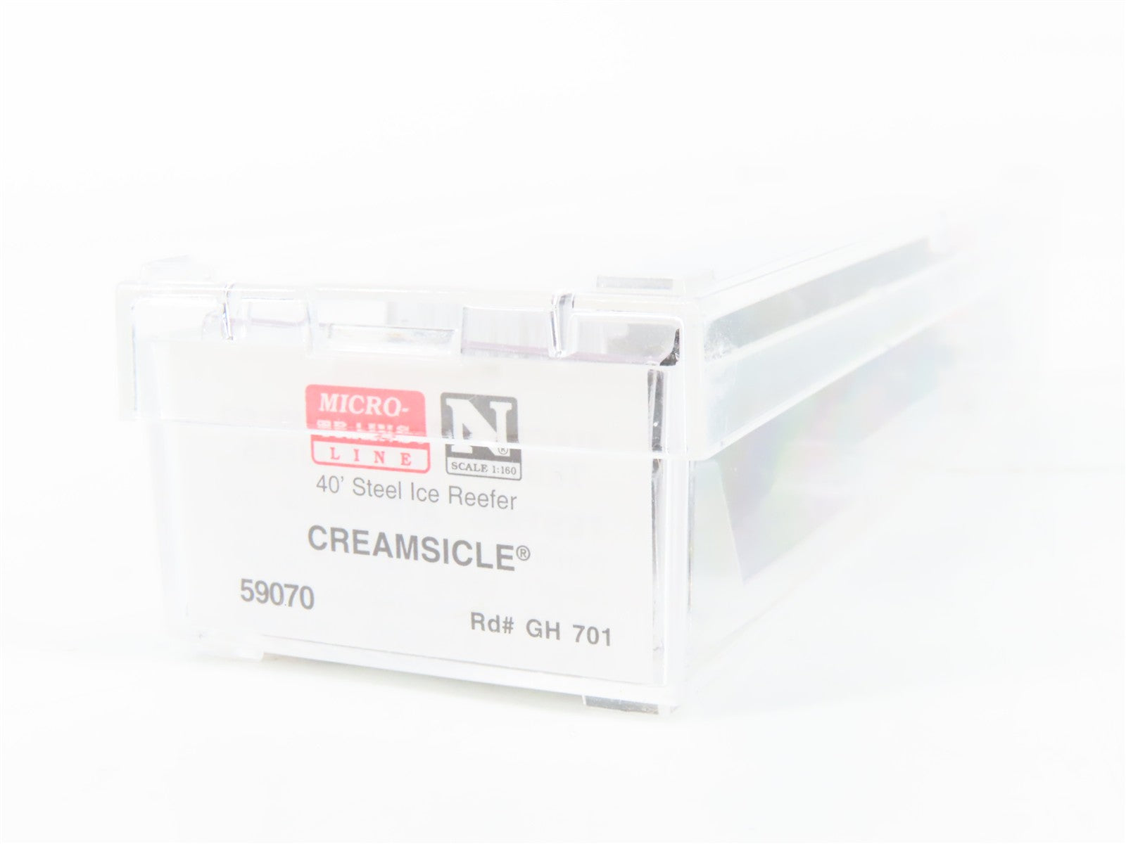 N Scale Micro-Trains MTL 59070 GH Creamsicle 40' Reefer 701 RTR