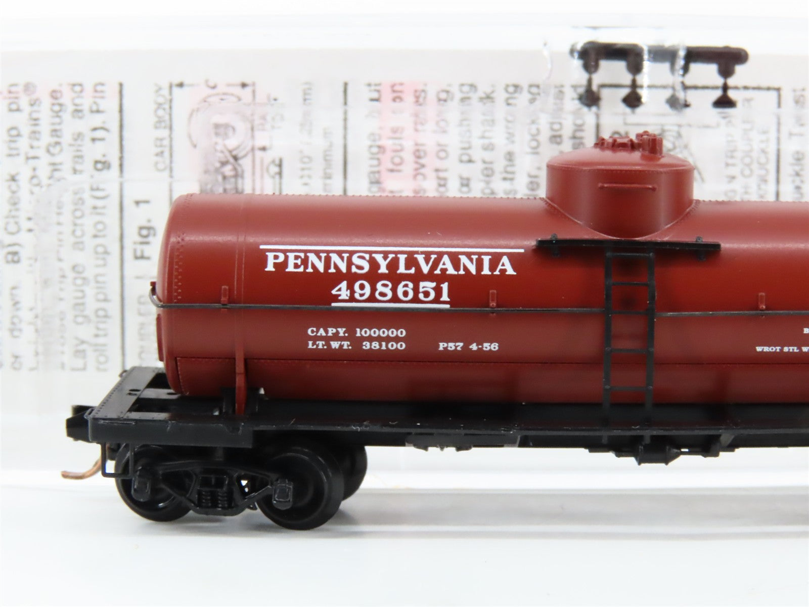 N Scale Micro-Trains MTL 65230 PRR Pennsylvania Railroad 39' Tank Car 498651 RTR