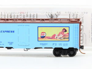 N Scale Micro-Trains MTL 59550 Pepsi-Cola 40' Ice Reefer Factory Interior RTR