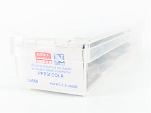 N Scale Micro-Trains MTL 58560 Pepsi Cola 36' Wood Sheathed Ice Reefer RTR