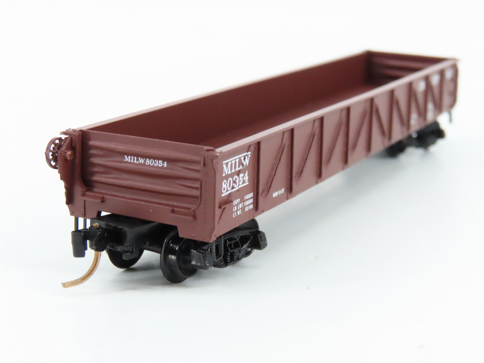N Scale Micro-Trains MTL 60010 Milwaukee Road 50' Composite Gondola RTR