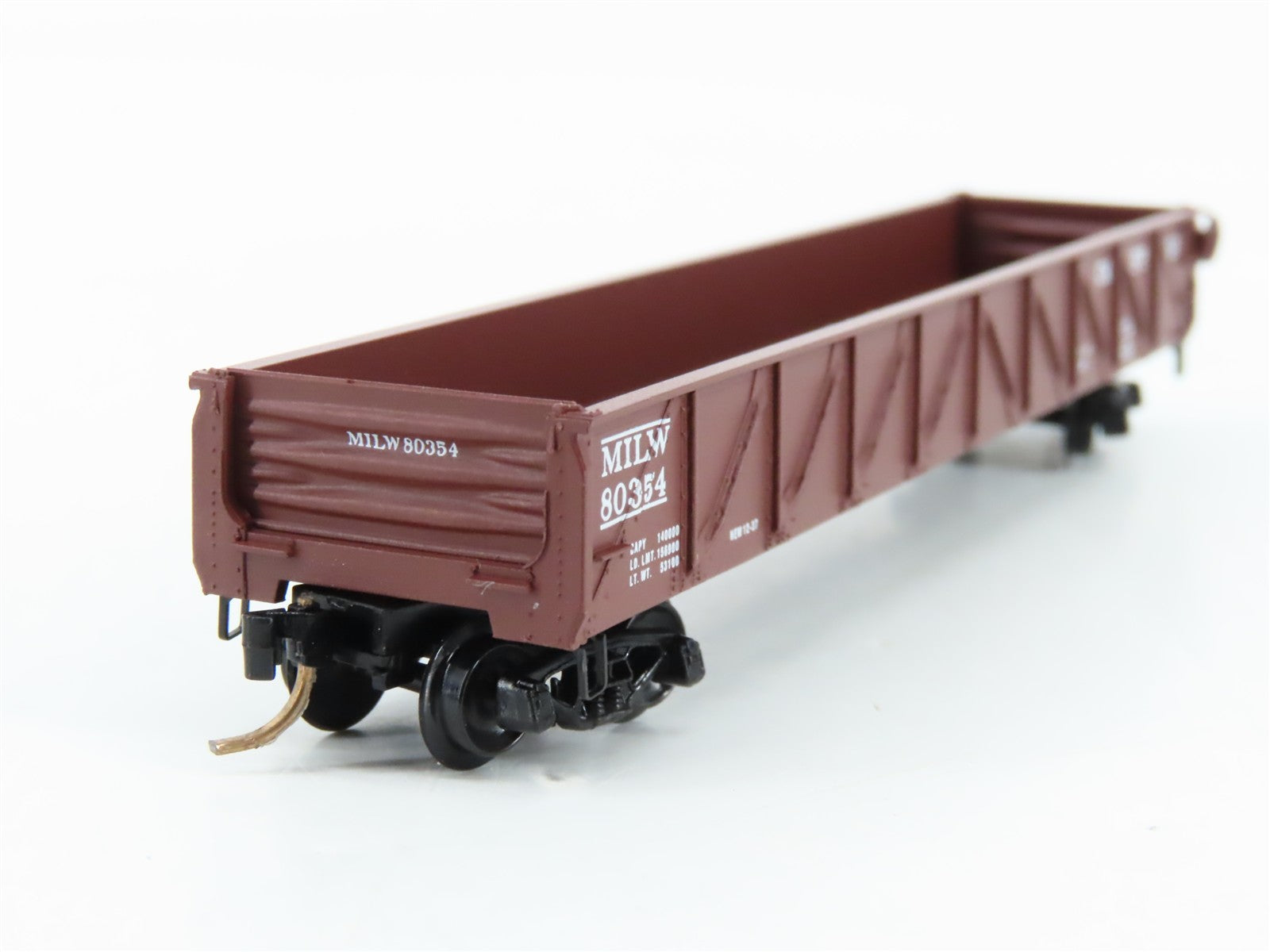 N Scale Micro-Trains MTL 60010 Milwaukee Road 50' Composite Gondola RTR