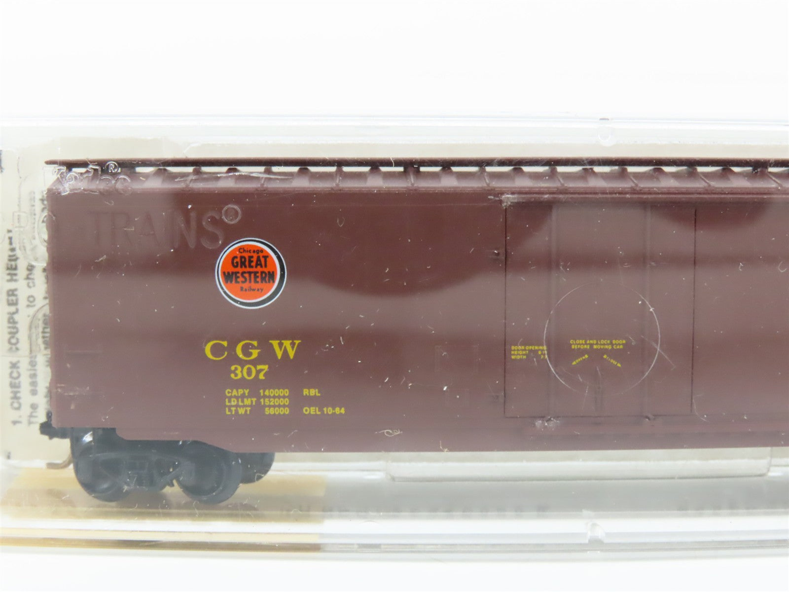 N Scale Micro-Trains MTL 32300 CGW Chicago Great Western 50' Box Car 307 RTR