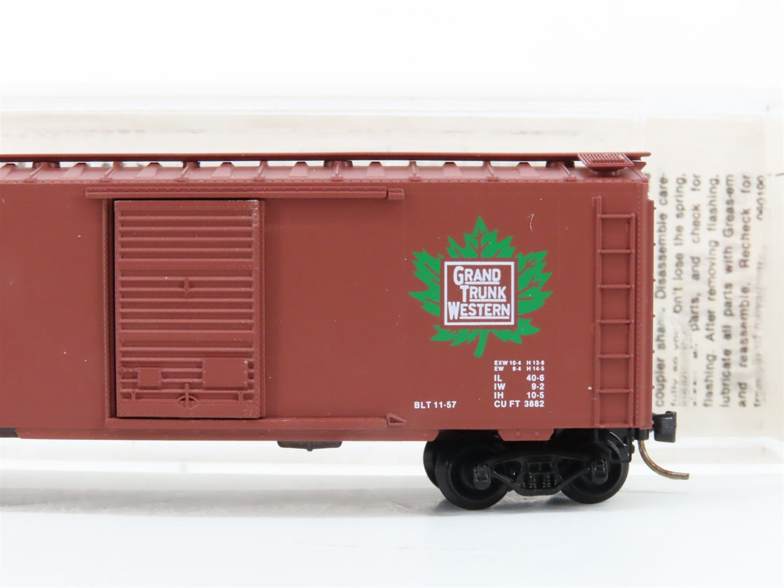 N Kadee Micro-Trains MTL 20010 GTW Grand Trunk Western 40' Box Car 516768 RTR