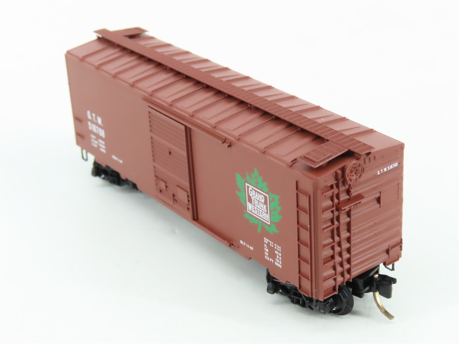N Kadee Micro-Trains MTL 20010 GTW Grand Trunk Western 40' Box Car 516768 RTR