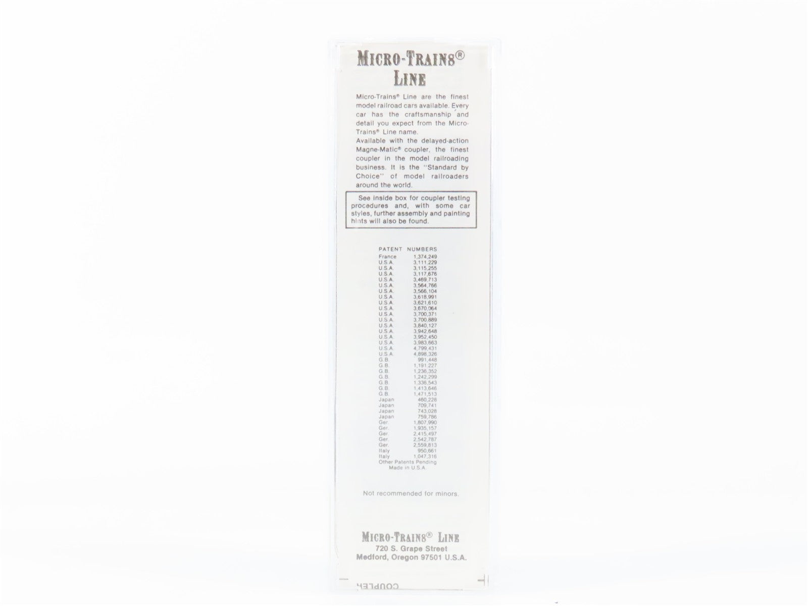 N Kadee Micro-Trains MTL 20010 GTW Grand Trunk Western 40' Box Car 516768 RTR
