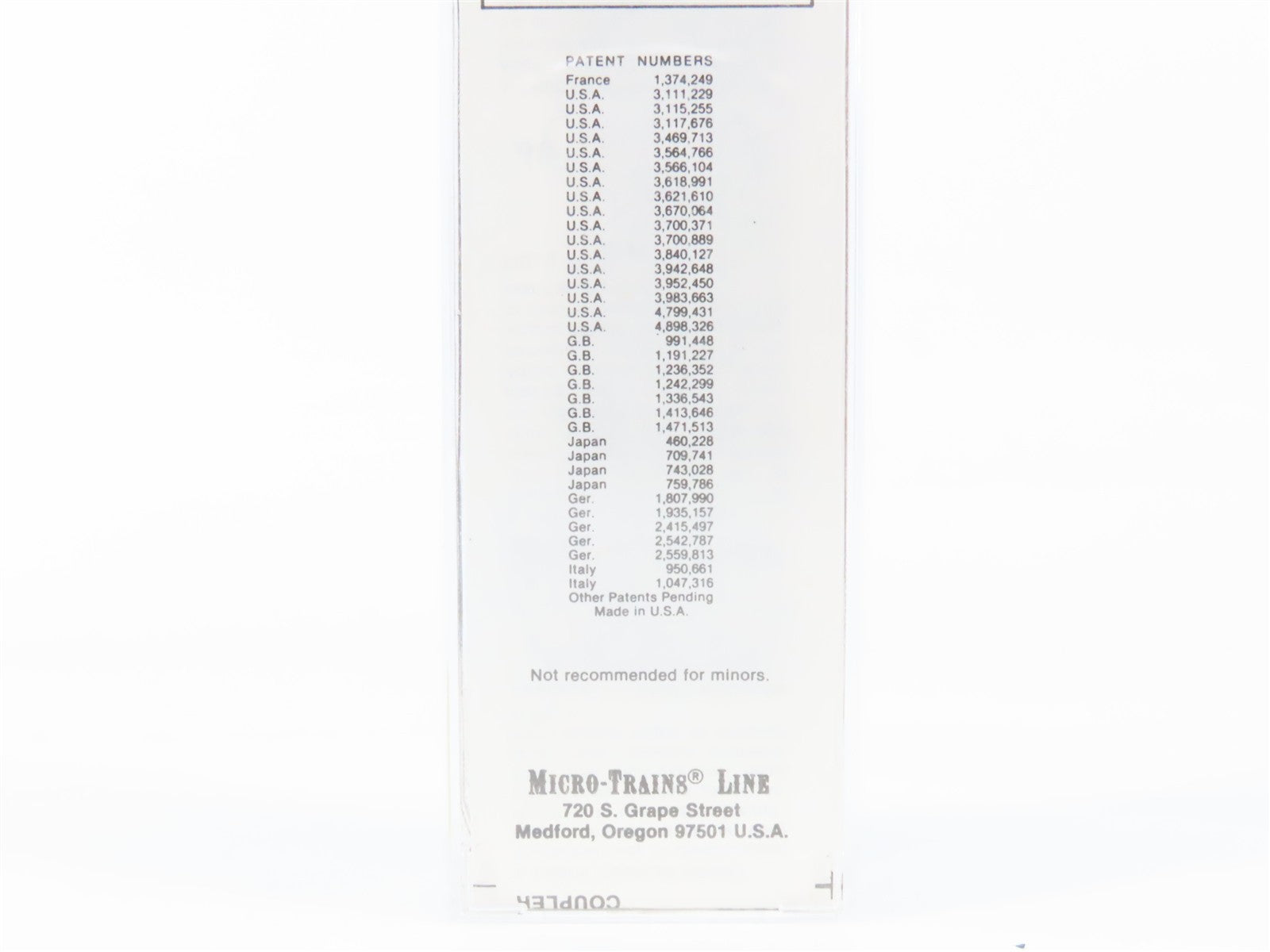 N Kadee Micro-Trains MTL 20010 GTW Grand Trunk Western 40' Box Car 516768 RTR