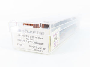 N Scale Micro-Trains MTL 27190 KCS Kansas City Southern 50' Box Car 117307 RTR