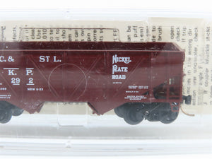 N Scale Micro-Trains MTL 57050 Nickel Plate Road 33' 2-Bay Twin Hopper RTR