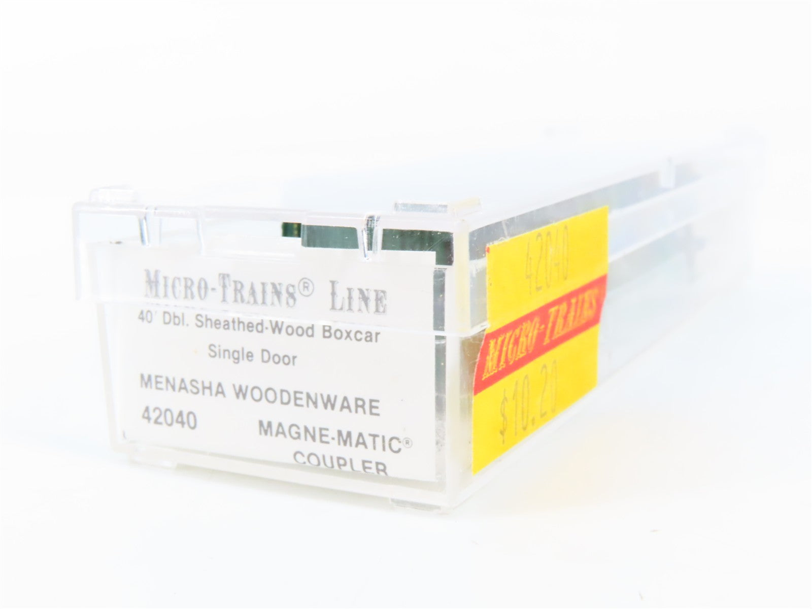 N Scale Micro-Trains MTL 42040 Menasha Wooden Ware Co. 40' Box Car 224 RTR