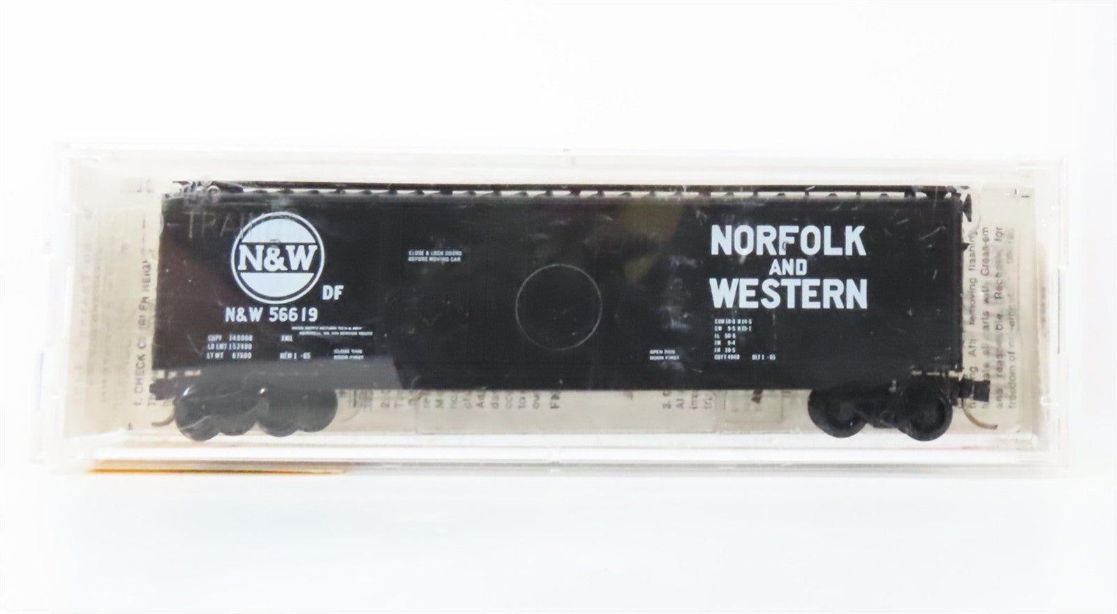 N Scale Micro-Trains MTL 36020 N&W Norfolk & Western 50' Box Car 56619 RTR