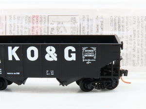 N Scale Micro-Trains MTL 56360 Kansas, Oklahoma and Gulf 33' 2-Bay Hopper RTR
