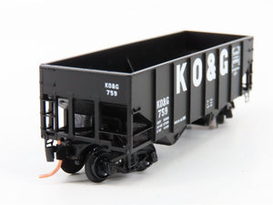 N Scale Micro-Trains MTL 56360 Kansas, Oklahoma and Gulf 33' 2-Bay Hopper RTR