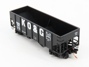 N Scale Micro-Trains MTL 56360 Kansas, Oklahoma and Gulf 33' 2-Bay Hopper RTR