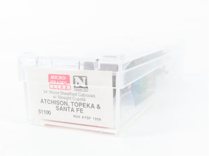N Scale Micro-Trains MTL 51100 Atchison, Topeka & Santa Fe 34' Caboose RTR