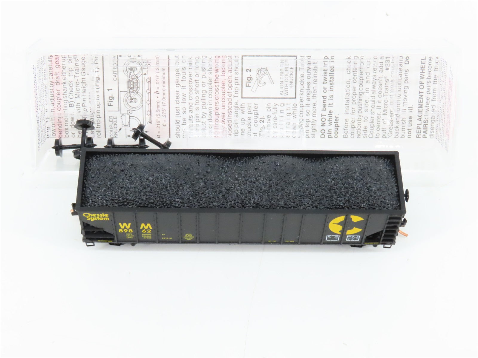 N Scale Micro-Trains MTL 108150 WM Western Maryland 3-Bay Open Hopper 89862 RTR