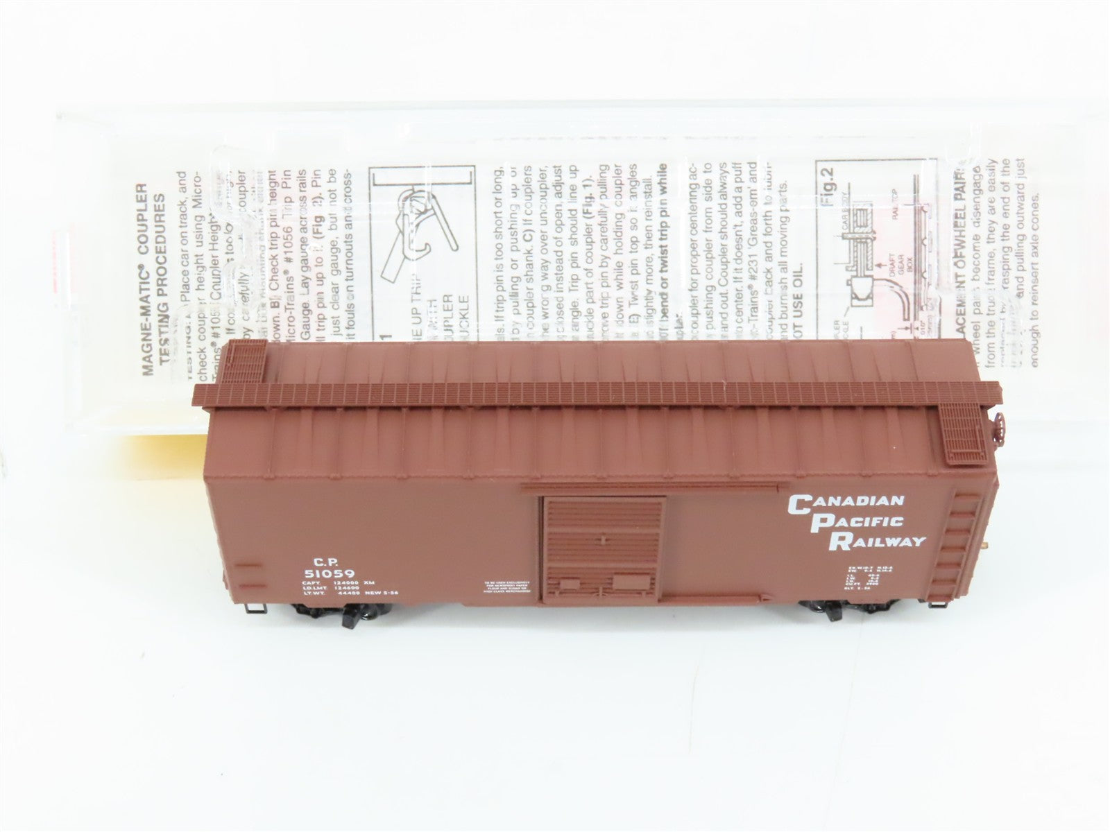 N Scale Micro-Trains MTL 20436/2 CP Canadian Pacific 40' Box Car 51059 RTR