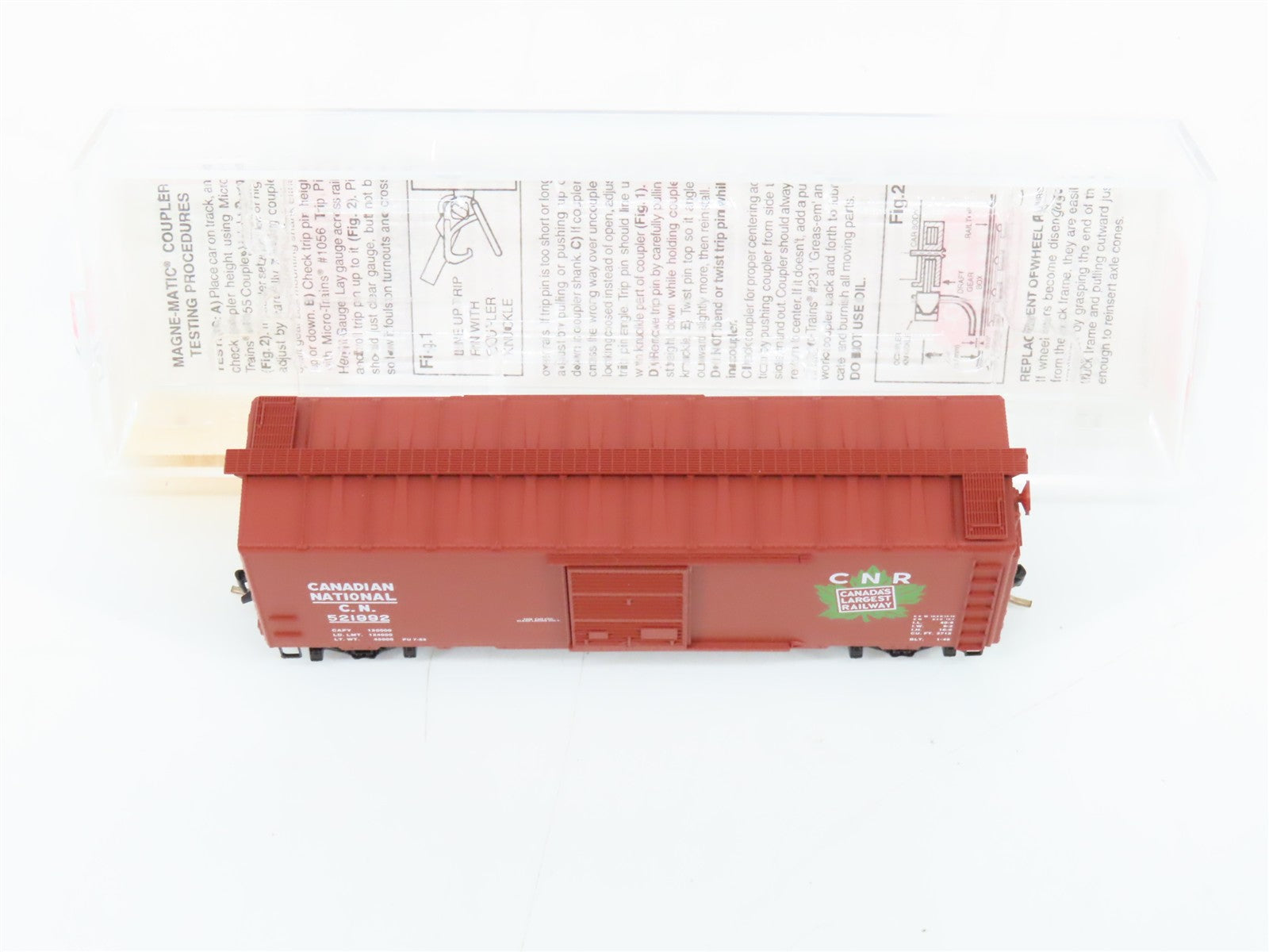 N Scale Micro-Trains MTL 20206 C.N. Canadian National 40' Box Car 521992 RTR