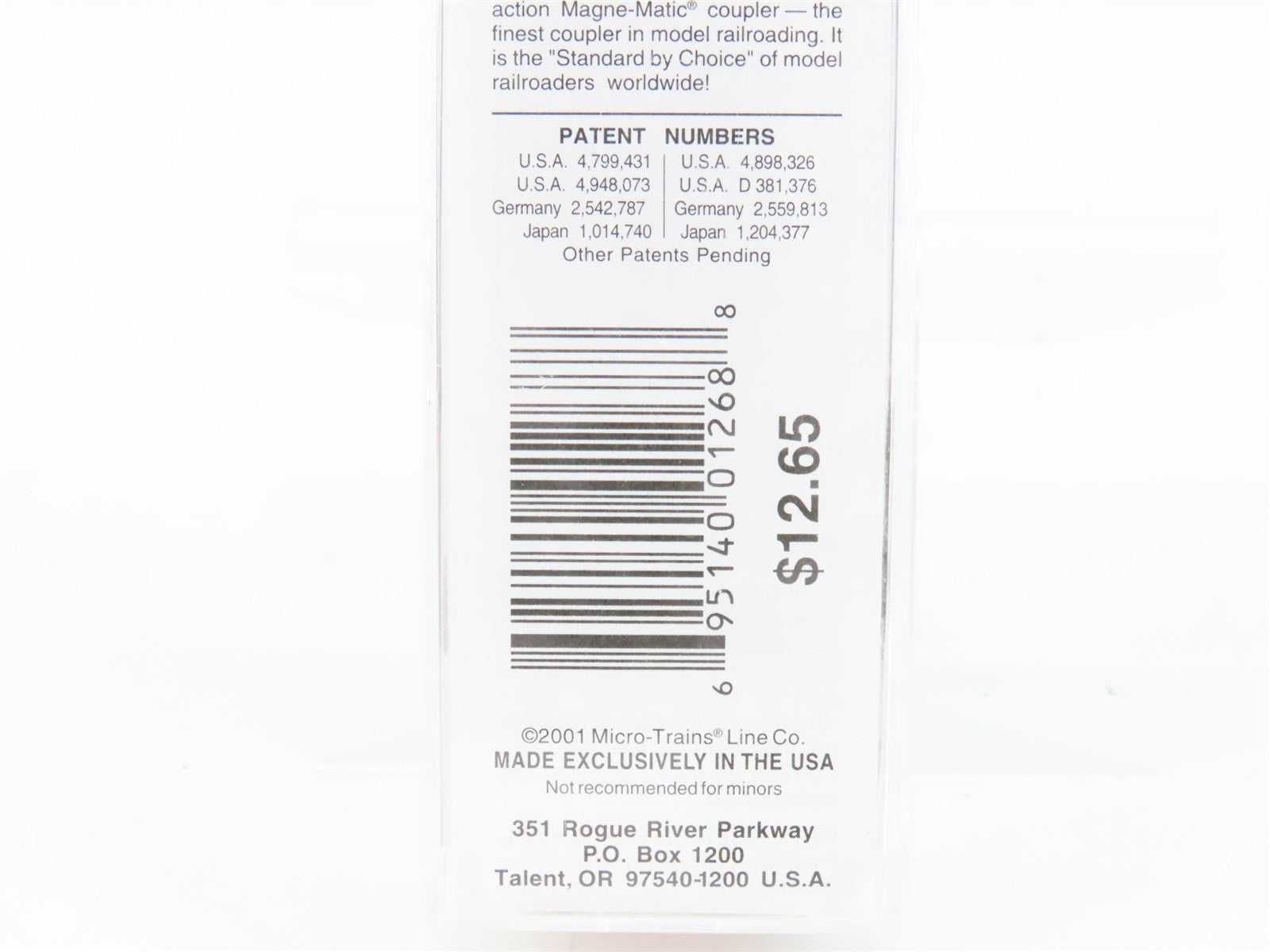 N Scale Micro-Trains MTL 20060 ATSF Santa Fe 40' Box Car 143582 RTR