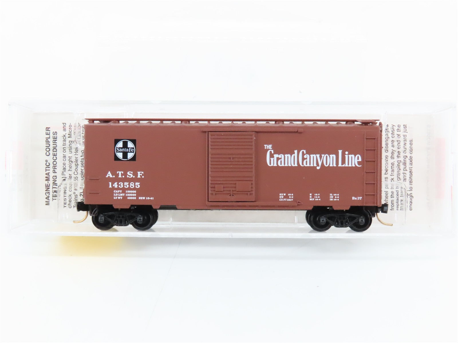 N Scale Micro-Trains MTL 20060 ATSF Santa Fe 40' Box Car 143585 RTR