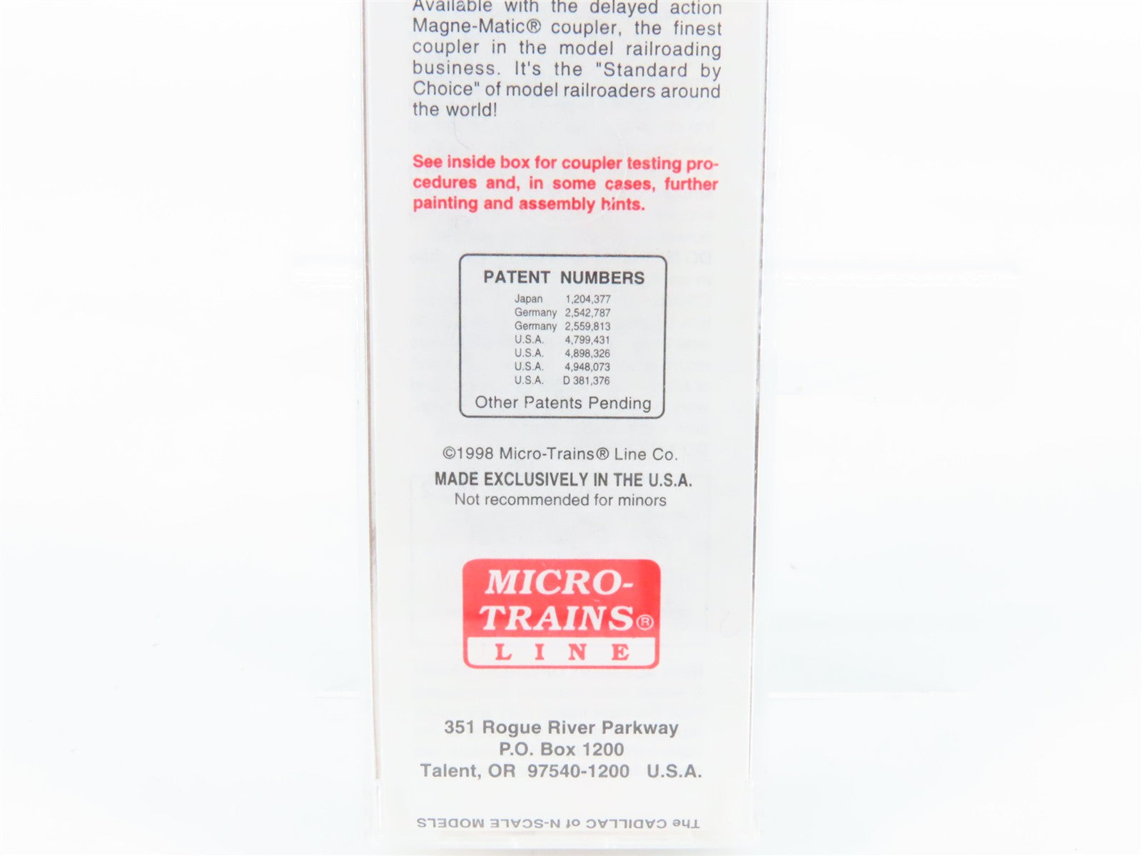 N Scale Micro-Trains MTL 20060 ATSF Santa Fe 40' Box Car 143585 RTR