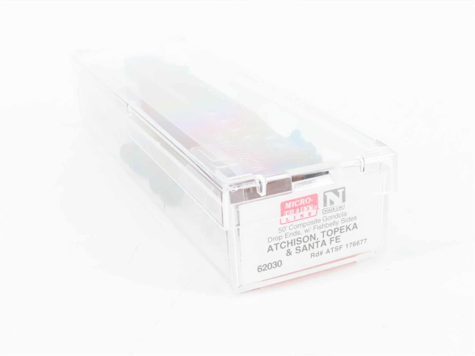 N Scale Micro-Trains MTL 62030 Atchison, Topeka & Santa Fe 50' Gondola RTR