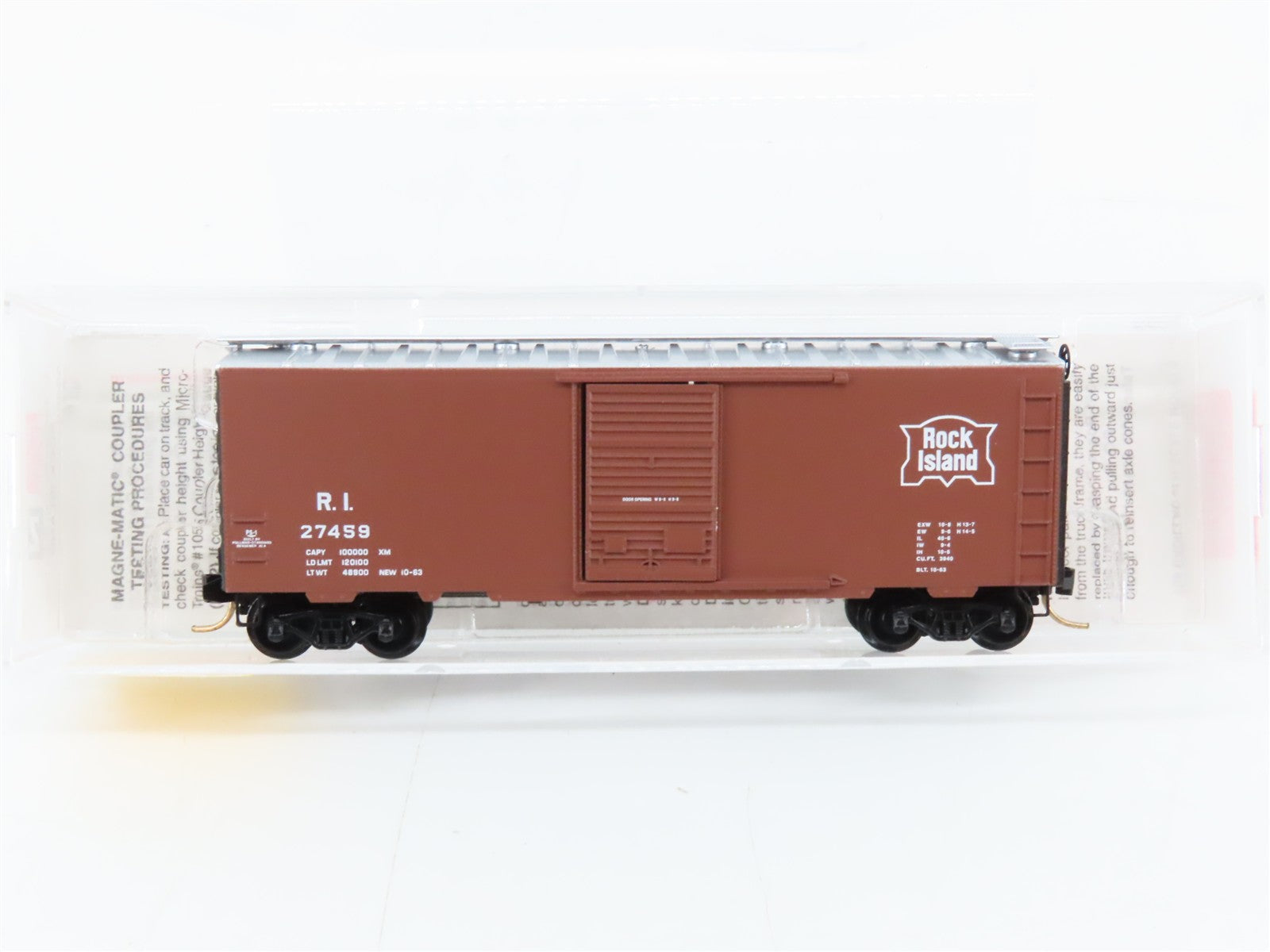 N Scale Micro-Trains MTL 20058 RI Rock Island 40' Box Car 27459 RTR
