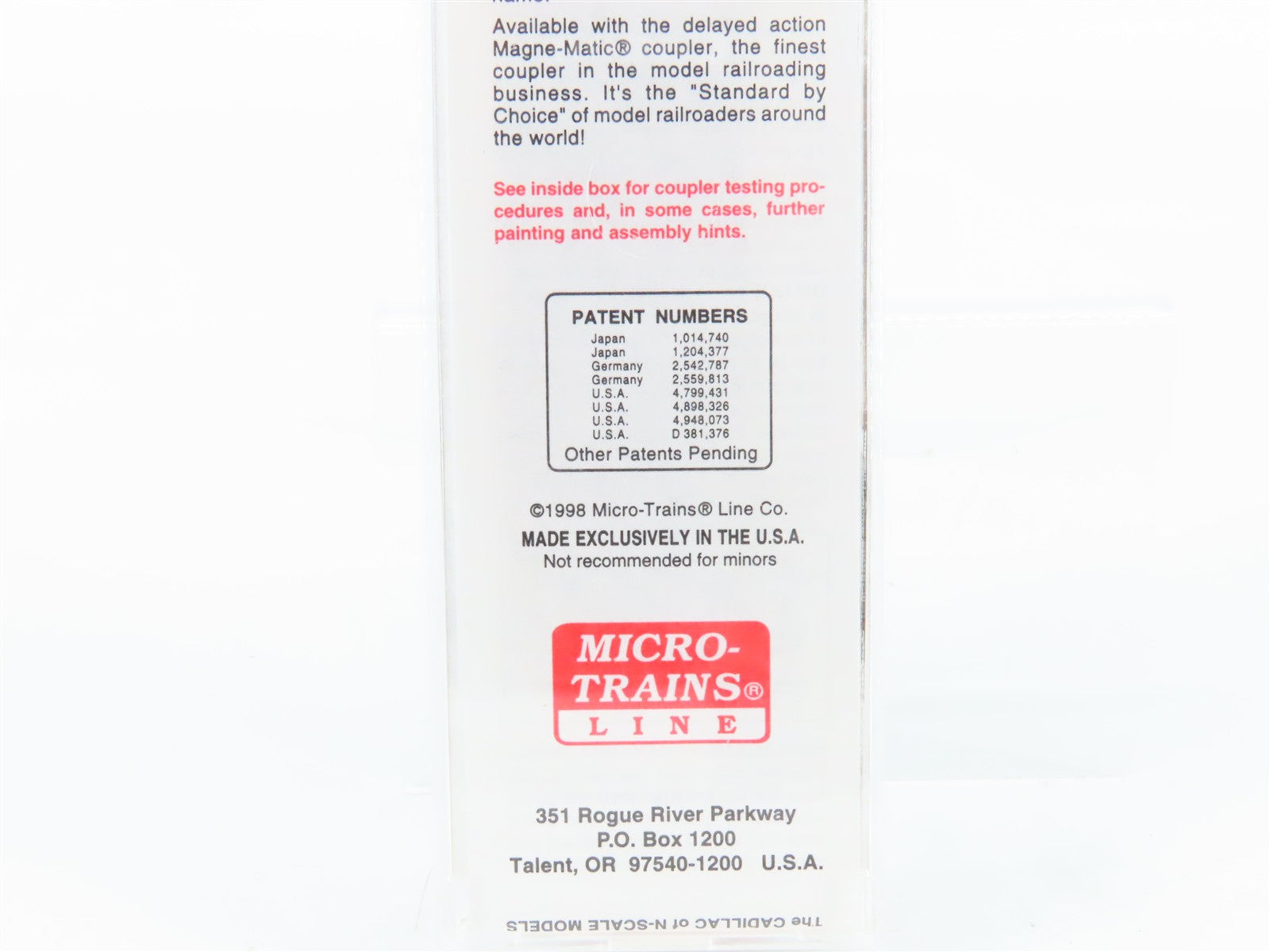 N Scale Micro-Trains MTL 20058 RI Rock Island 40' Box Car 27459 RTR