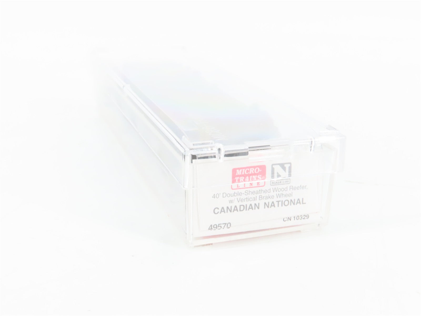 N Scale Micro-Trains MTL 49570 CN Canadian National 40' Reefer 10329 RTR