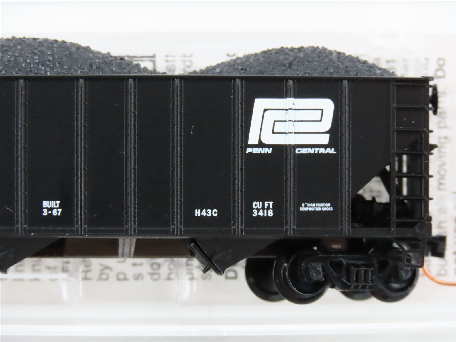 N Scale Micro-Trains MTL 108140 PC Penn Central 3-Bay Open Hopper 479437 RTR