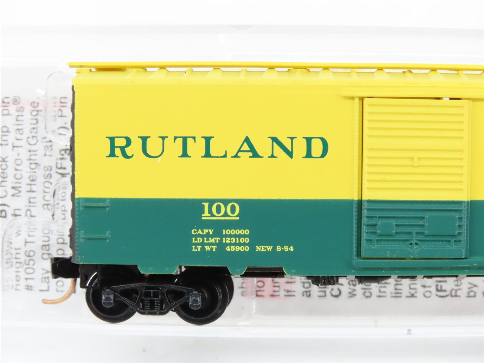 N Scale Micro-Trains MTL 20146 Rutland 40' Box Car 100 RTR