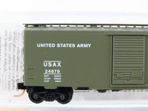N Scale Micro-Trains MTL 20456 USAX United States Army 40' Box Car 24679 RTR