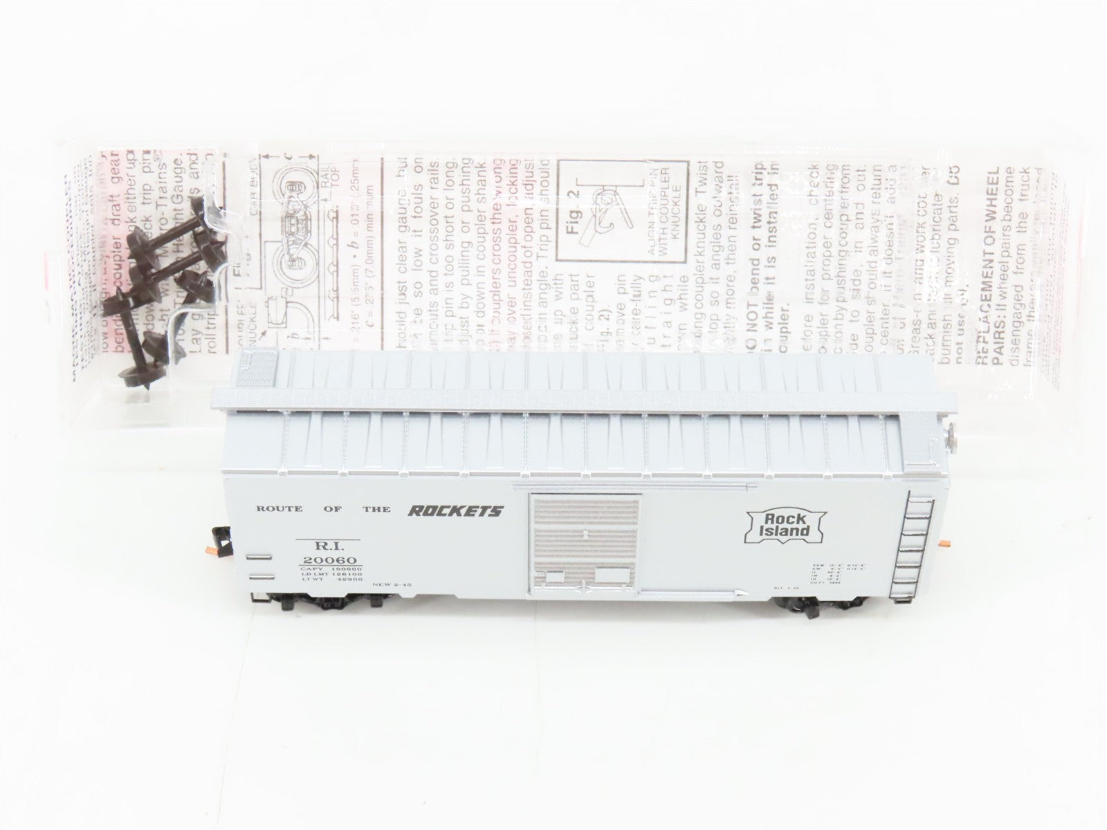 N Scale Micro-Trains MTL 20676 R.I. Rock Island 40' Box Car 20060 RTR