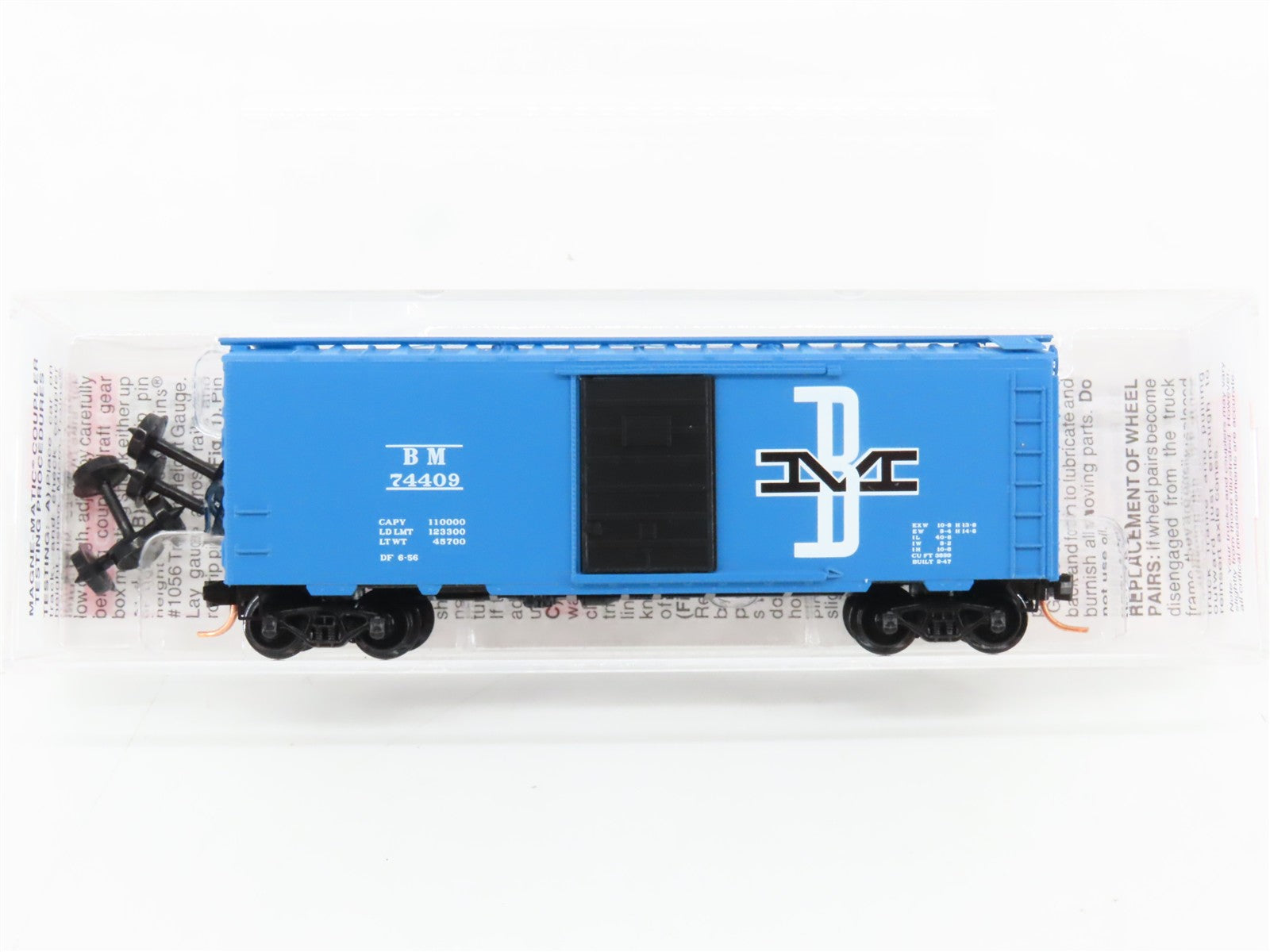 N Scale Micro-Trains MTL 20140 BM Boston & Maine 40' Box Car 74409 RTR