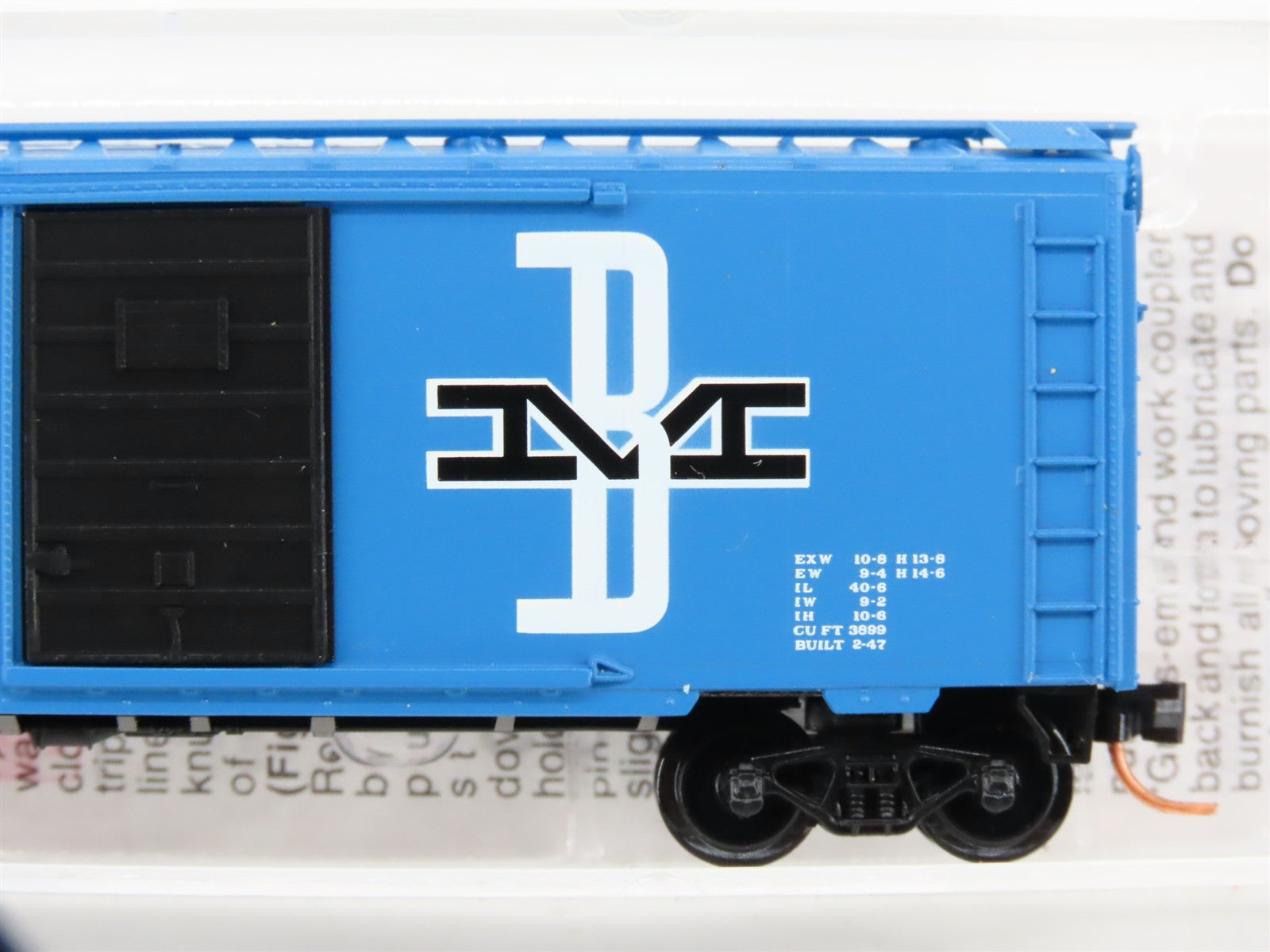 N Scale Micro-Trains MTL 20140 BM Boston & Maine 40' Box Car 74409 RTR