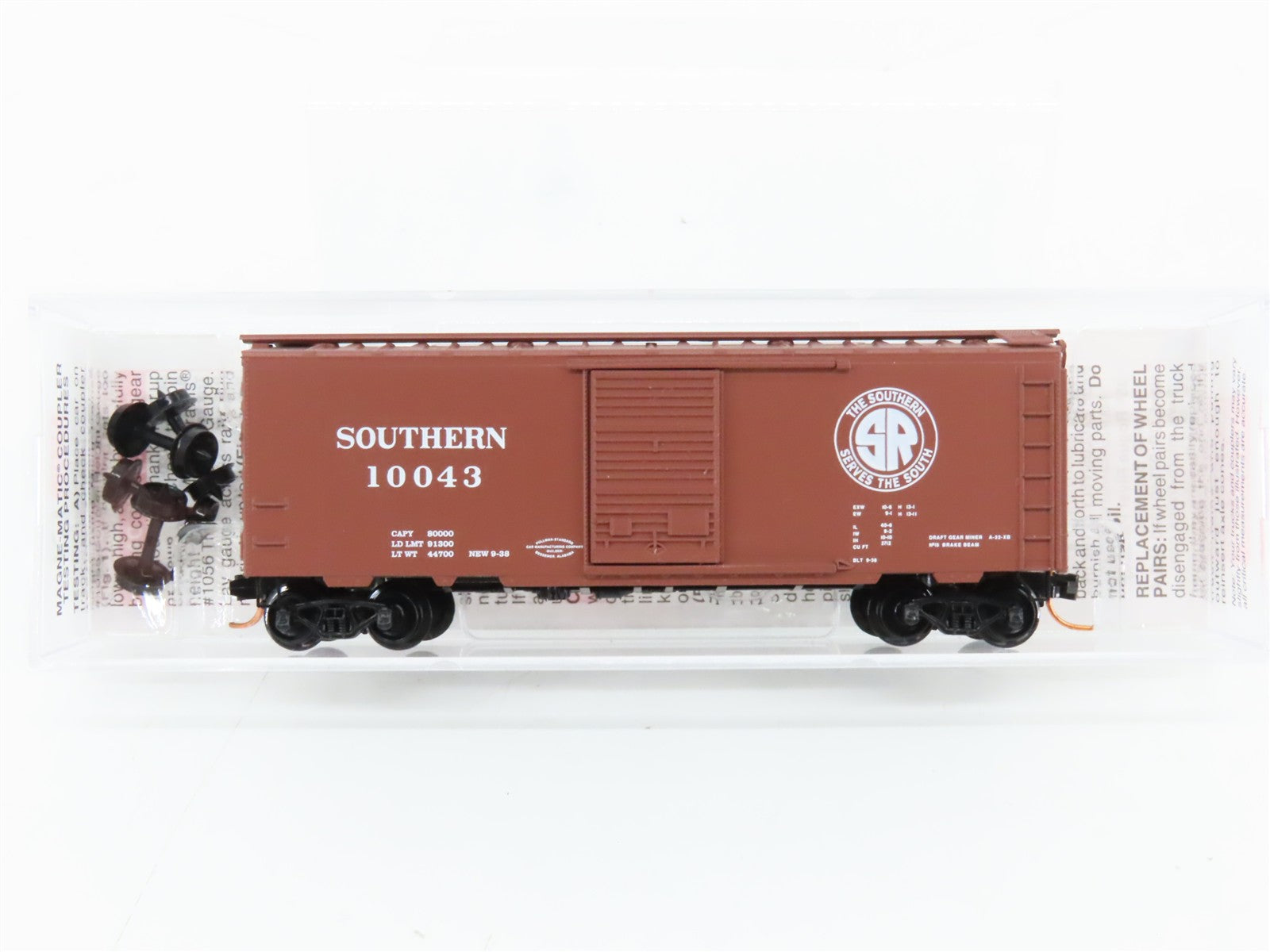 N Scale Micro-Trains MTL 02000530 Southern Railway 40' Box Car 10043 RTR
