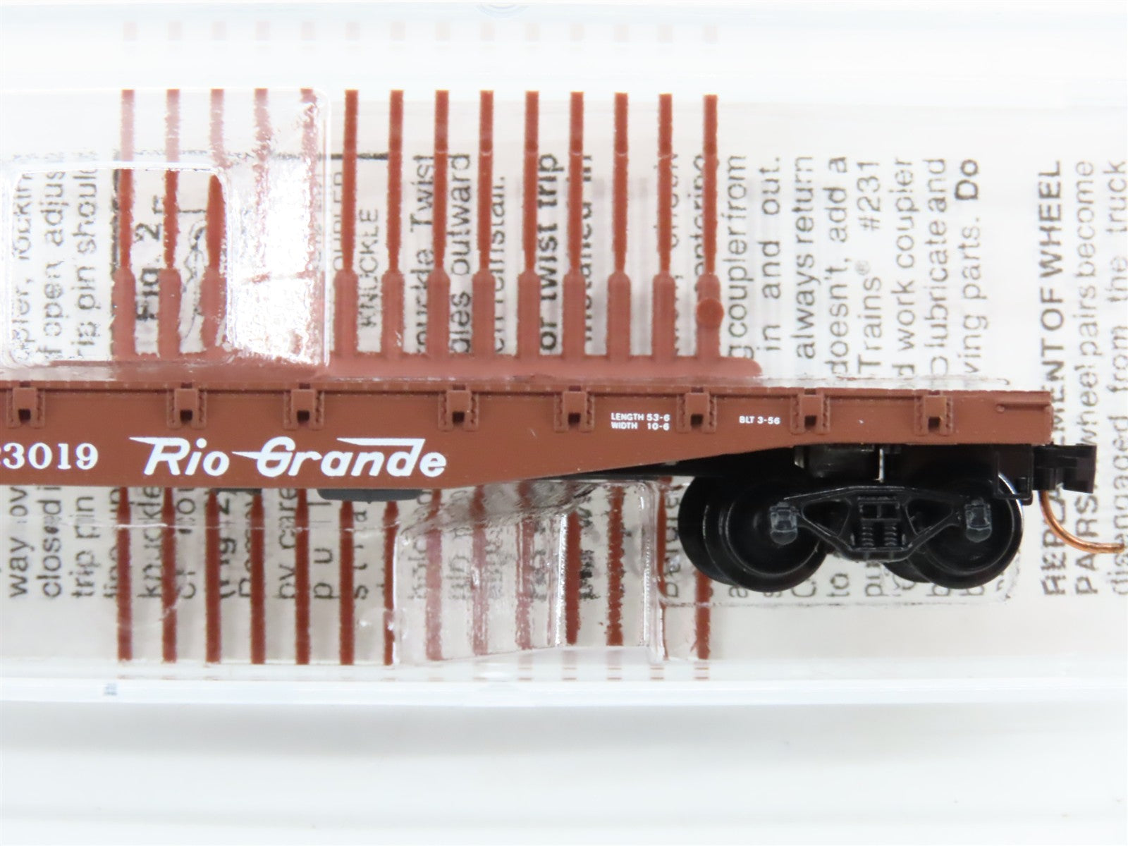 N Scale Micro-Trains MTL 45060 Denver & Rio Grande Western 50' Flat Car RTR