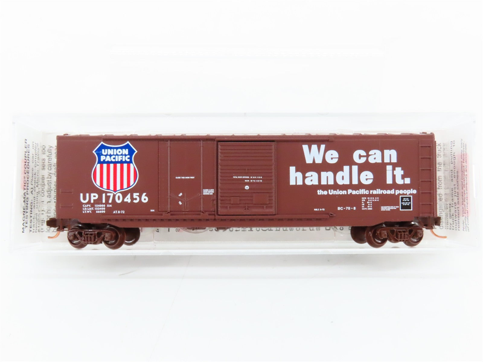 N Scale Micro-Trains MTL 76040 UP Union Pacific 50' Box Car 170456 RTR