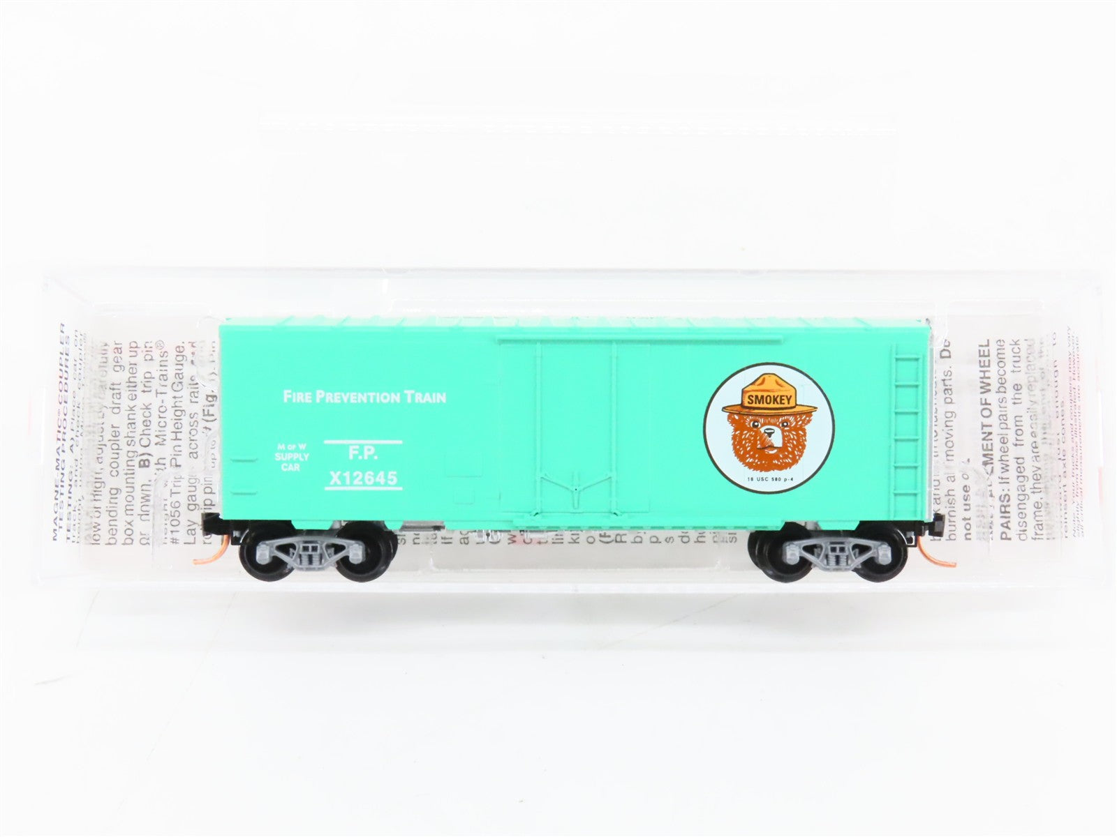 N Scale Micro-Trains MTL 74050 Smokey Bear / Fire Prevention Train Box Car RTR