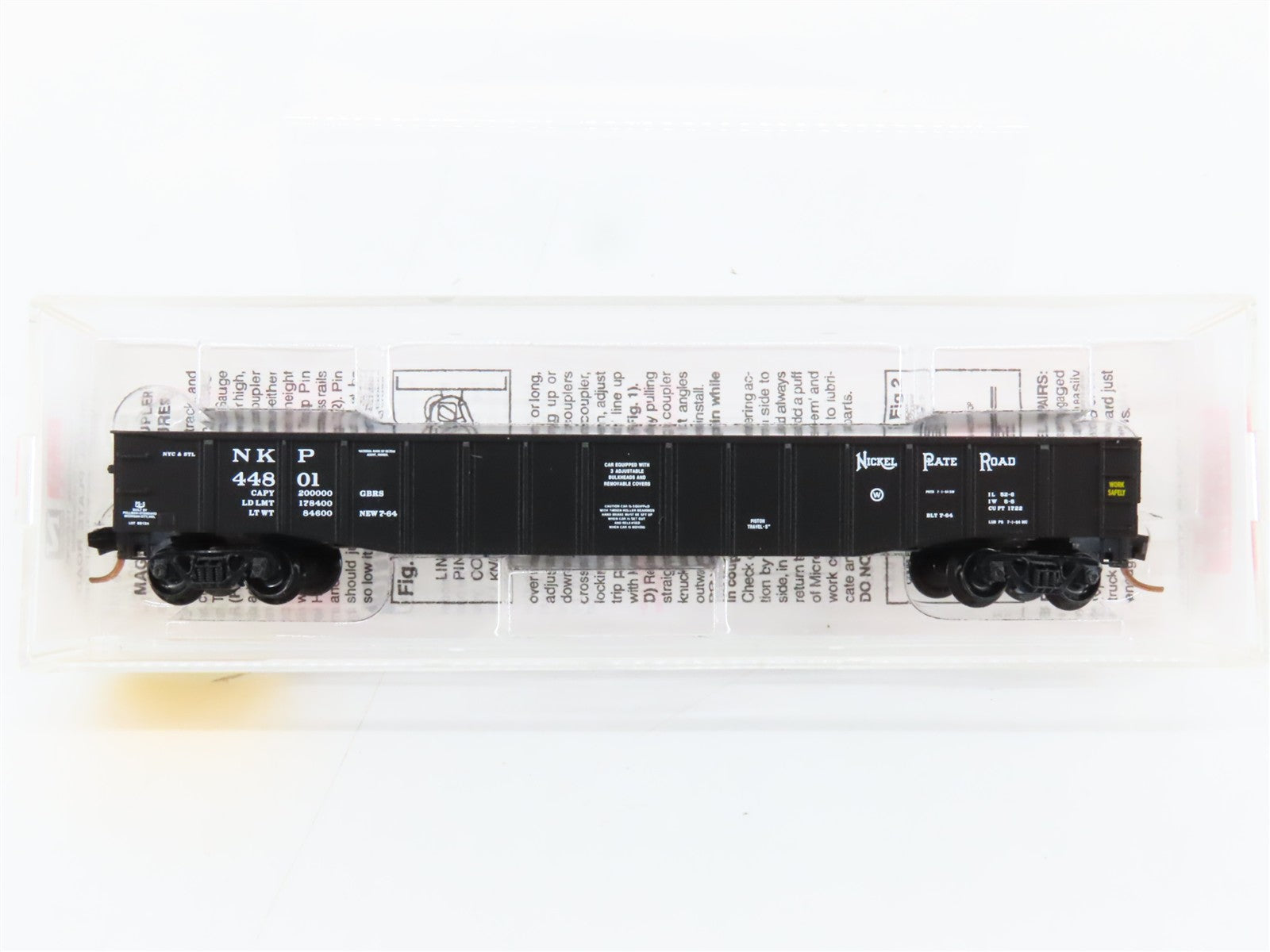 N Scale Micro-Trains MTL 105520 NKP Nickel Plate Road 50' Fixed End Gondola RTR