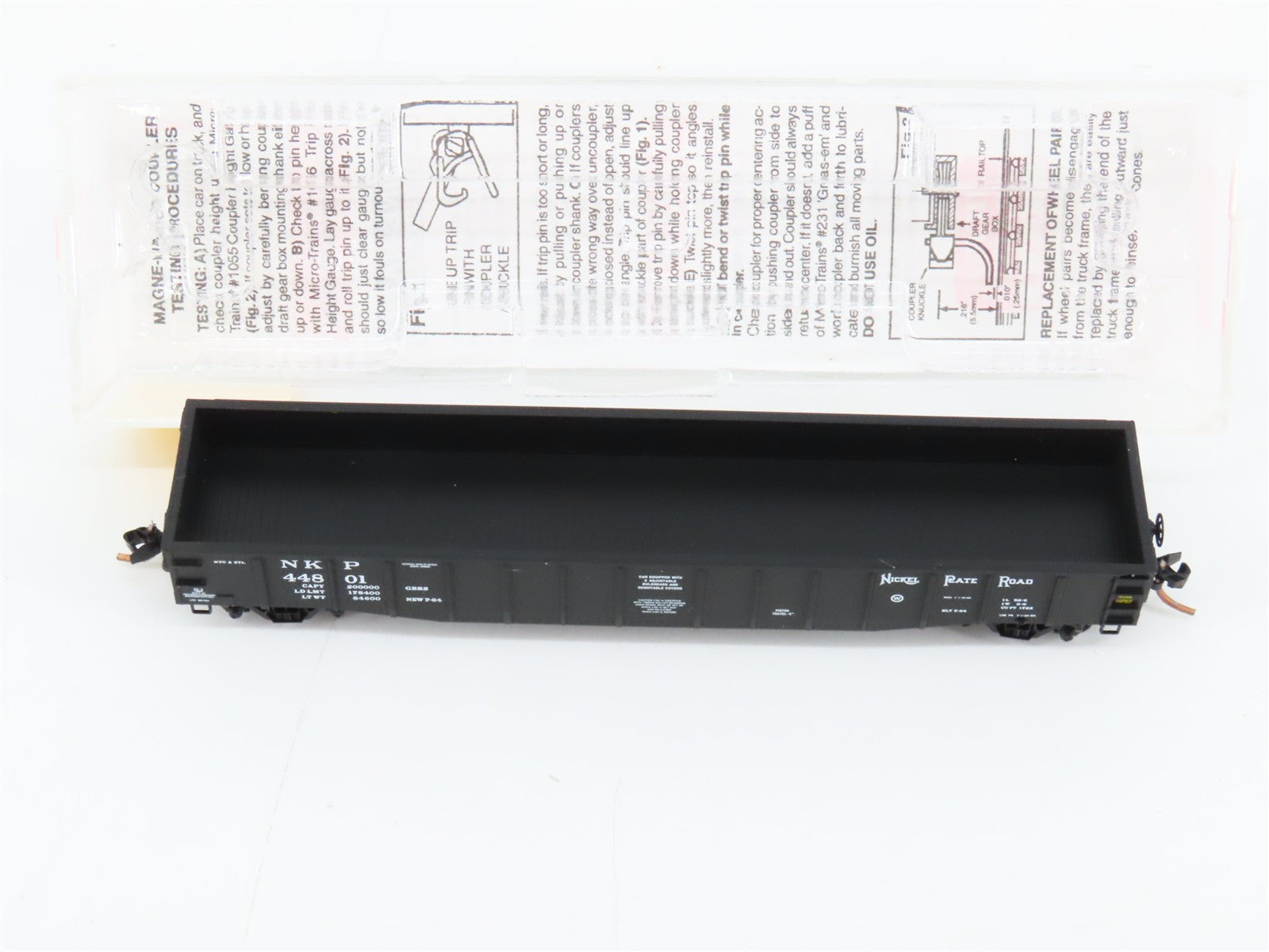 N Scale Micro-Trains MTL 105520 NKP Nickel Plate Road 50' Fixed End Gondola RTR