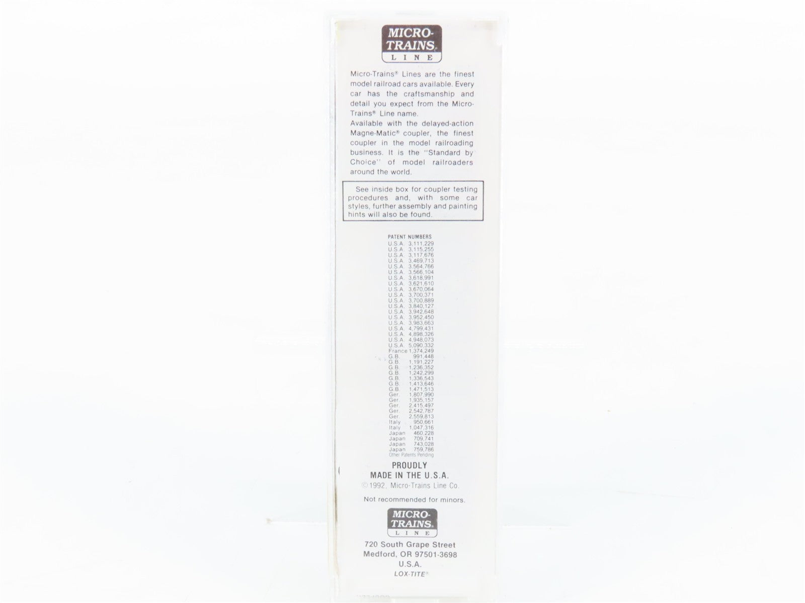 N Scale Micro-Trains MTL 25230 GBW Green Bay & Western 50' Box Car 16012 RTR
