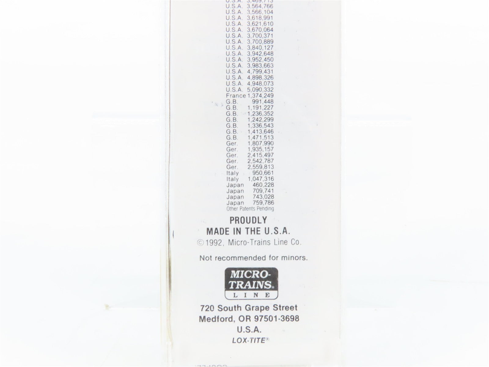 N Scale Micro-Trains MTL 25230 GBW Green Bay & Western 50' Box Car 16012 RTR