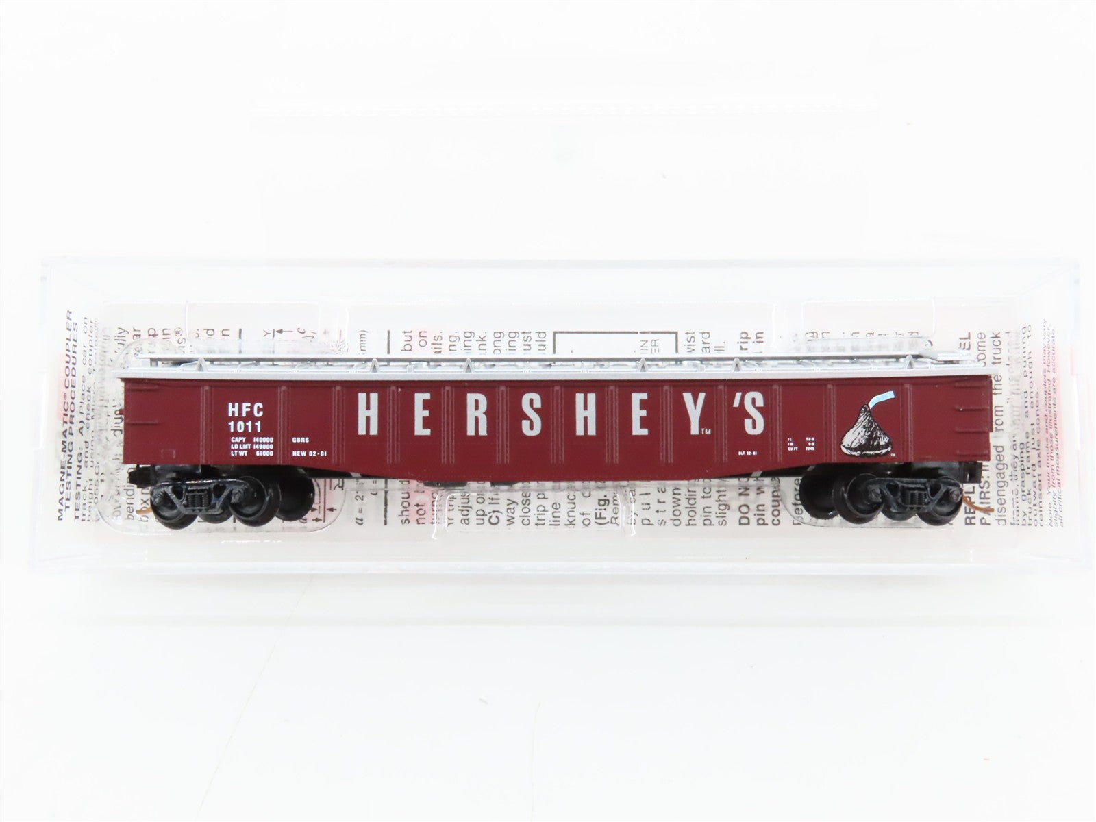 N Scale Micro-Trains MTL 106060 HFC Hershey's 50' Covered Gondola 1011 RTR