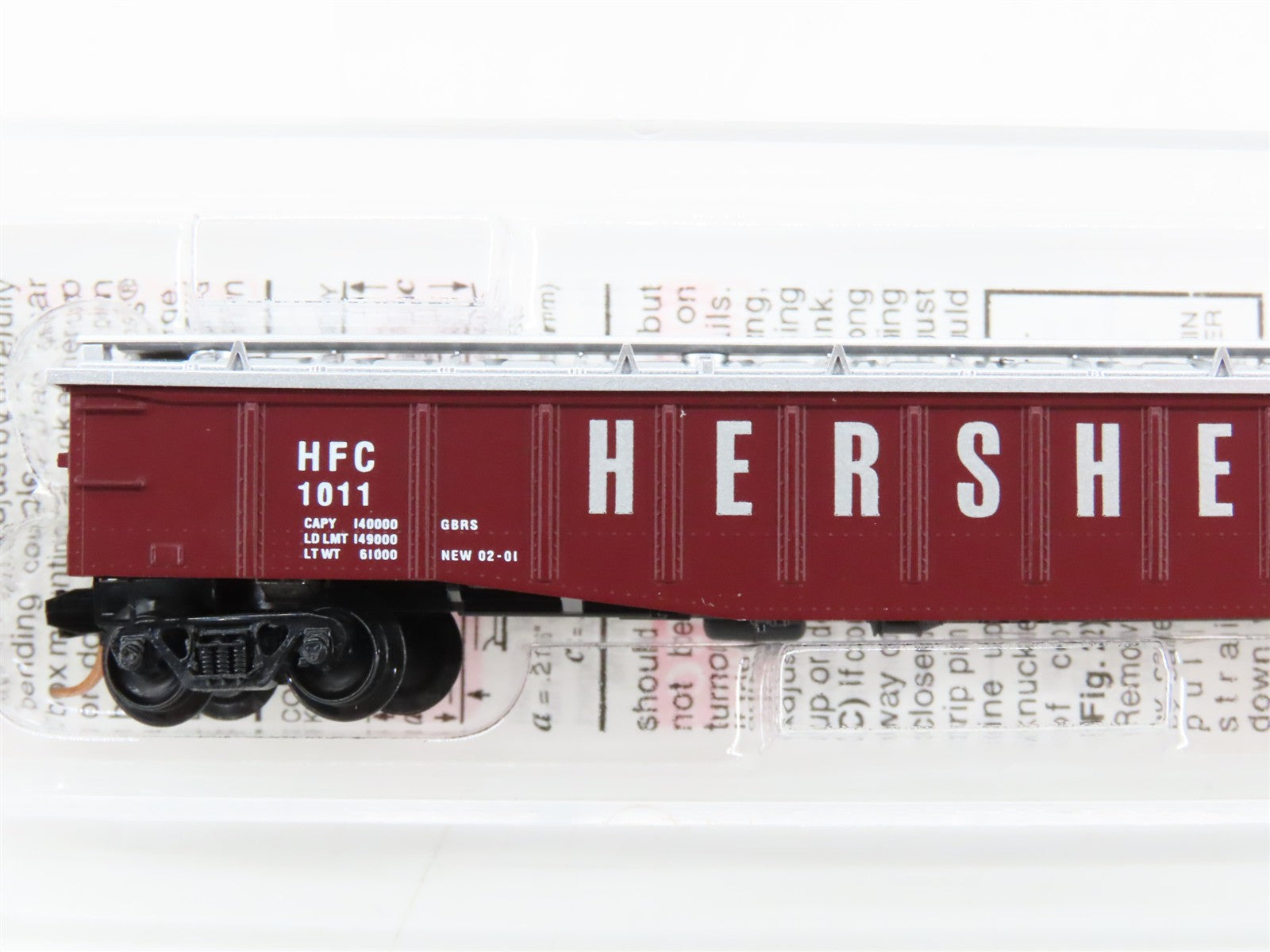 N Scale Micro-Trains MTL 106060 HFC Hershey's 50' Covered Gondola 1011 RTR