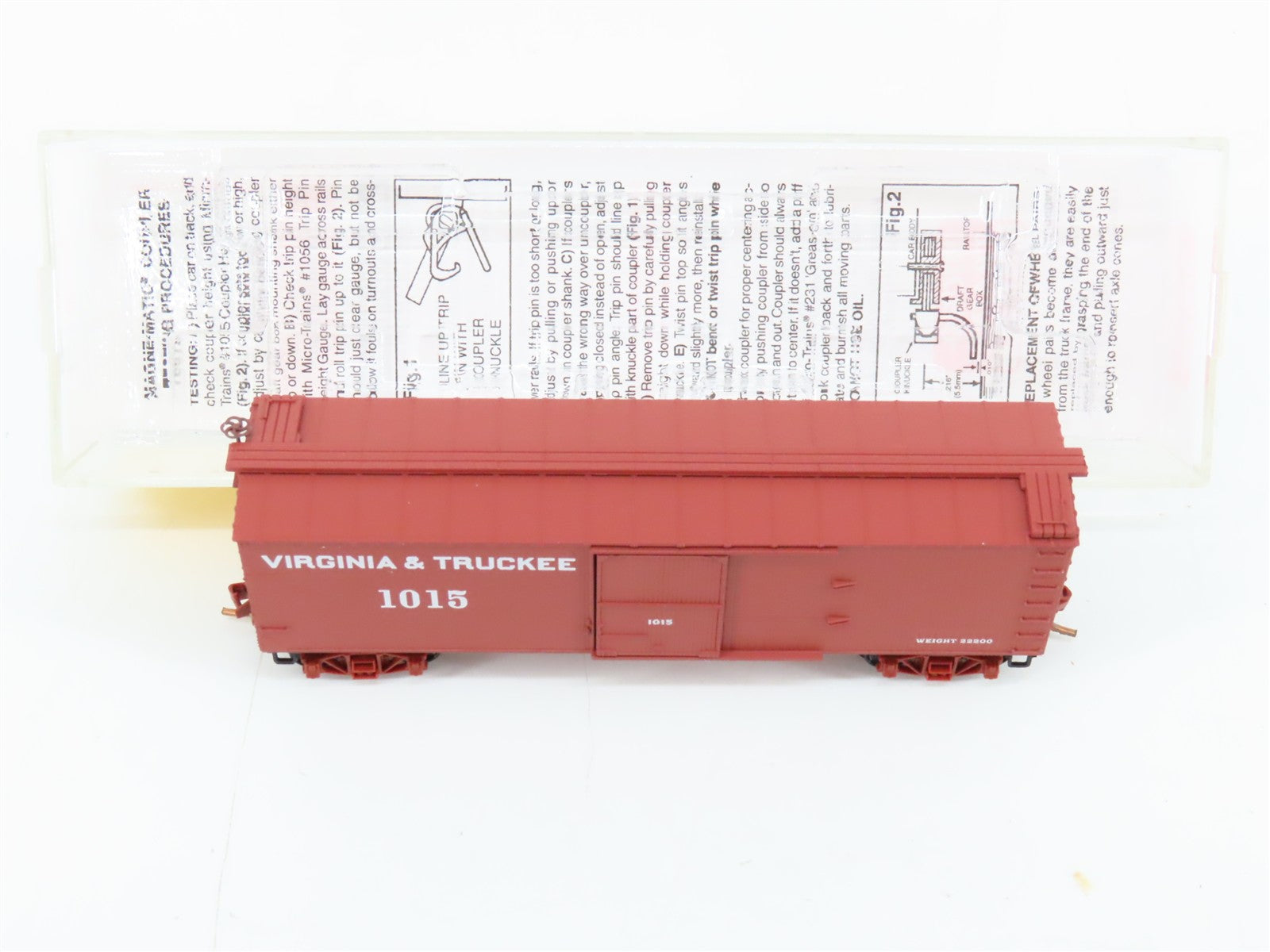 N Scale Micro-Trains MTL 39180 Virginia & Truckee 40' Box Car 1015 RTR