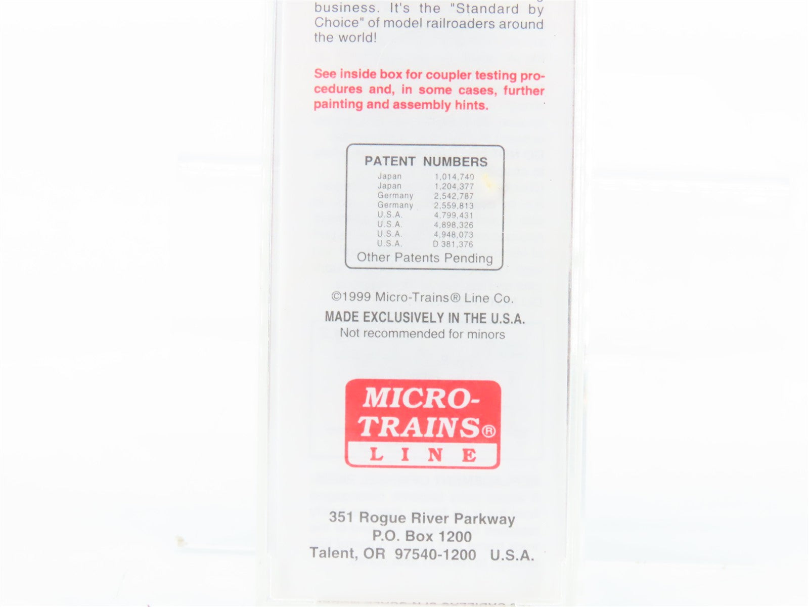N Scale Micro-Trains MTL 39180 Virginia & Truckee 40' Box Car 1015 RTR